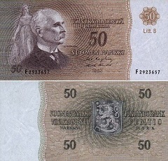 billet 50 markkaa 1963 Finlande