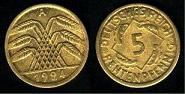 5 rentenpfennig 1924
