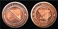20 feninga 1998 Bosnie-Herzégovine