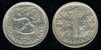 1 markka 1972 Finlande