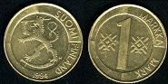 1 markka 1993 finlande