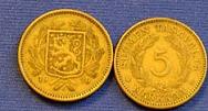 5 markkaa 1929 Finlande