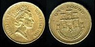 1 pound 1988 Gibraltar