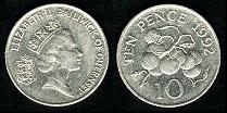 10 pence 1992 Guernesey 