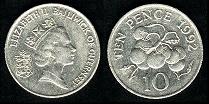 10 pence 1992 Guernesey