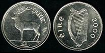 1 pound 2000 Irlande