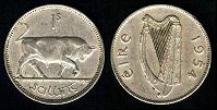 1 shilling 1964 Irlande