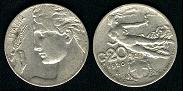 20 centesimi 1920 Italie