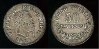 50 centesimi 1865 Italie