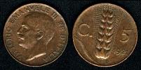 5 centesimi 1921 Italie