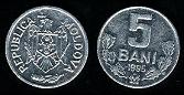 5 bani 1995 Moldavie