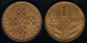 1 escudo 1960 Portugal