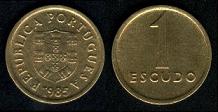 1 escudo 1985 Portugal