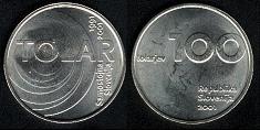 100 tolarjev 2001 Slovénie