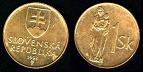 1 koruna 1993 Slovaquie
