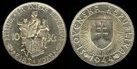 10 korun 1944 Slovaquie