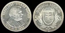 50 korun 1944 Slovaquie