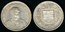 5 francs 1931 Suisse
