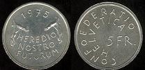 5 francs 1975 Suisse