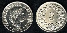 5 rappen 1932 suisse