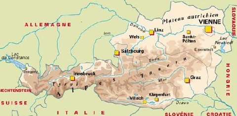 carte autriche