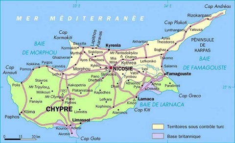 carte Chypre