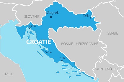 carte croatie