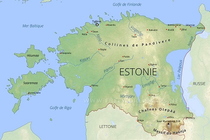 carte estonie
