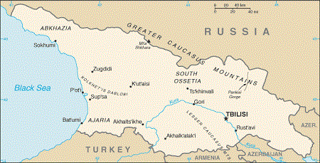 carte géorgie