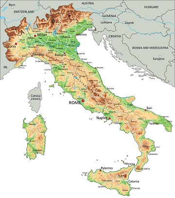 carte italie