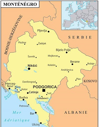 carte montenegro