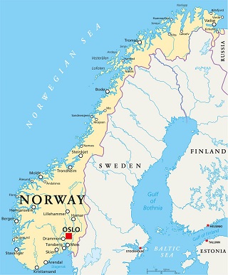 carte norvege