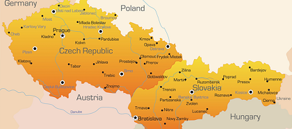 carte république tchèque