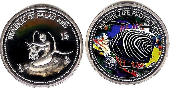 1 dollar 2005 palau