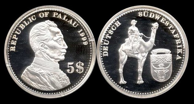 5 dollars 1999 palau