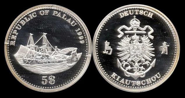 5 dollars 1999 république de Palau