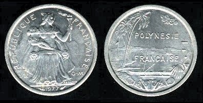 1 franc 1977 Océanie