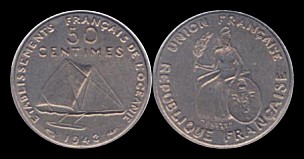 50 centimes 1948 union française