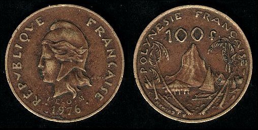 100 Francs 1976 Polynésie Française
