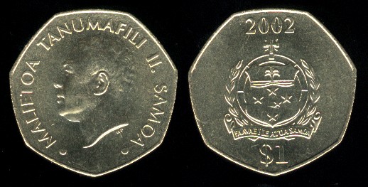 1 tala 2002 Samoa