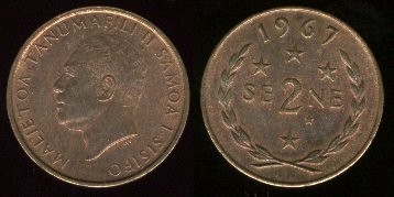 2 sene 1967 Samoa