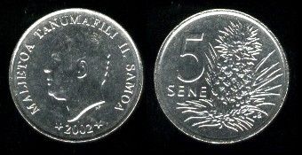 5 sene 2002 Samoa