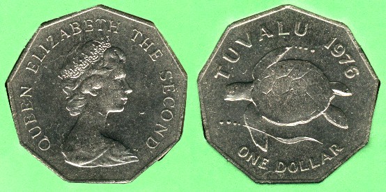 1 dollar 1976 Tuvalu