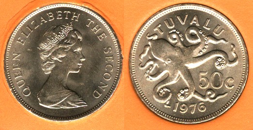 50 Cents 1976 Tuvalu