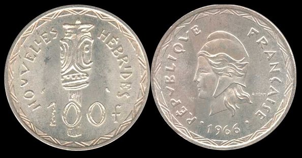100 francs 1966 Nouvelles Hébrides