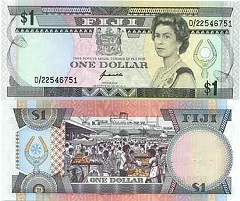 billet 1 dollar 1993 îles Fidji 