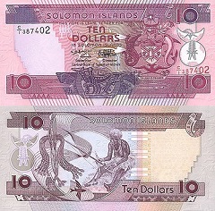 billet 10 dollars 1996 îles Salomon