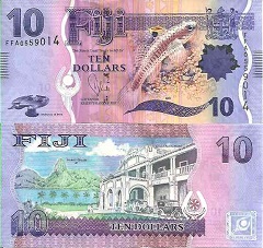 billet 10 dollars 2013 îles Fidji