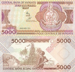 billet 5000 vatu 1989 Vanuatu 