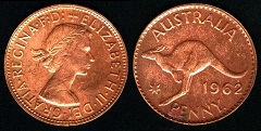1 Penny 1962 Australie